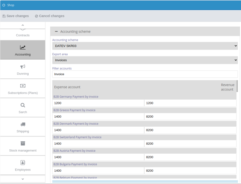 Backend Settings 1